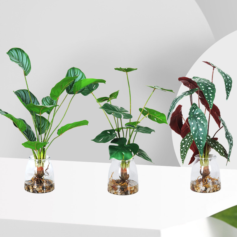 Vendita calda dinuova progettazione di alta qualità all\'ingrosso piante in vaso artificiale artificiale decorativo verde artificiale